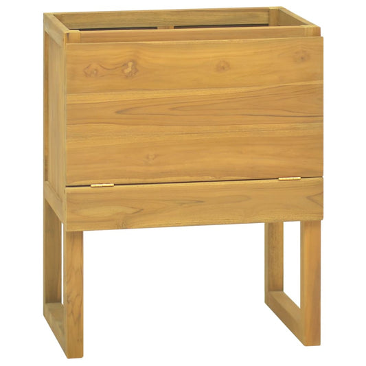 vidaXL Bathroom Cabinet 60x45x75 cm Solid Wood Teak