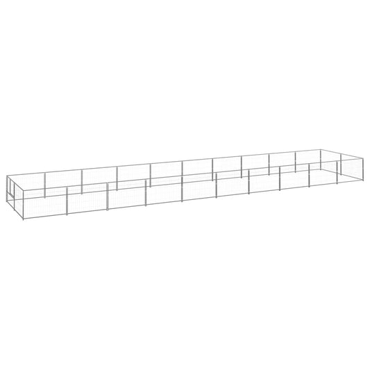 vidaXL Dog Kennel Silver 20 må_ Steel
