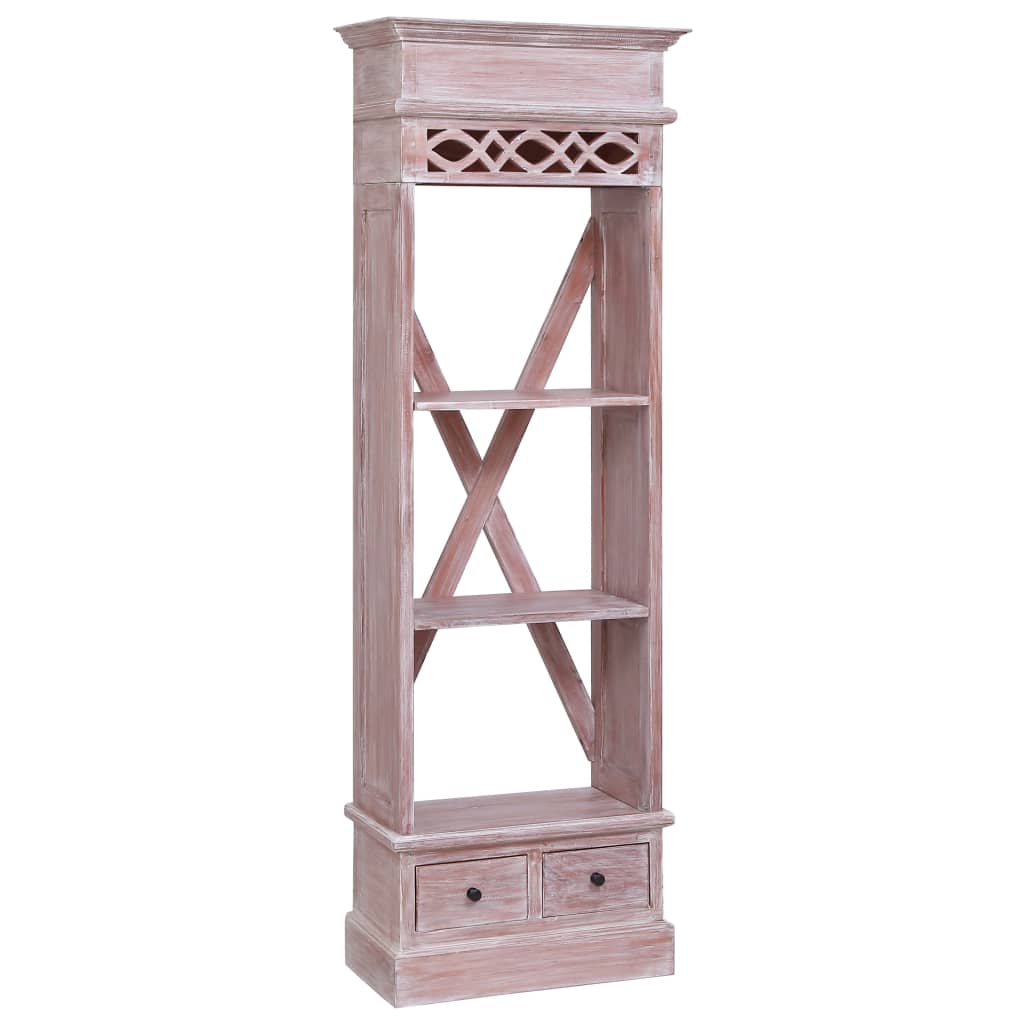 vidaXL Highboard 60x30x175 cm Solid Mahogany Wood
