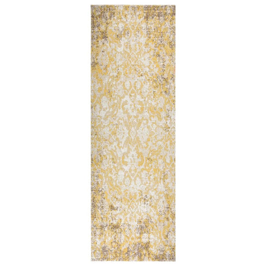 vidaXL Outdoor Rug Flatweave 80x250 cm Yellow