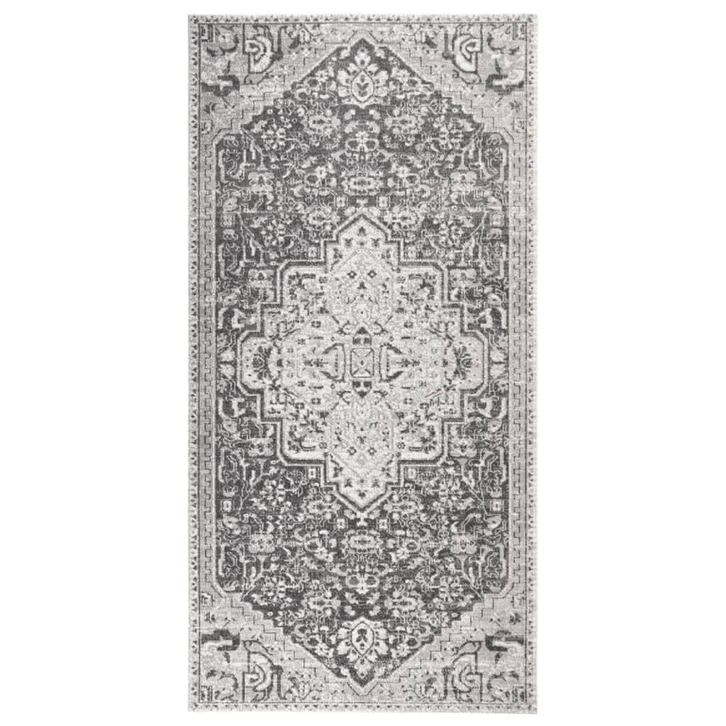 vidaXL Outdoor Rug Flatweave 100x200 cm Light Grey