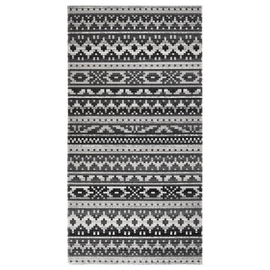 vidaXL Outdoor Rug Flatweave 80x150 cm Dark Gery