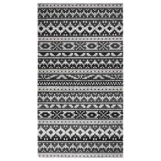 vidaXL Outdoor Rug Flatweave 115x170 cm Dark Gery