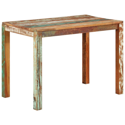 vidaXL Dining Table 110x60x76 cm Solid Reclaimed Wood