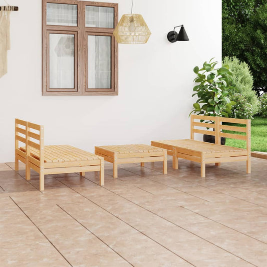 vidaXL 5 Piece Garden Lounge Set Solid Pinewood