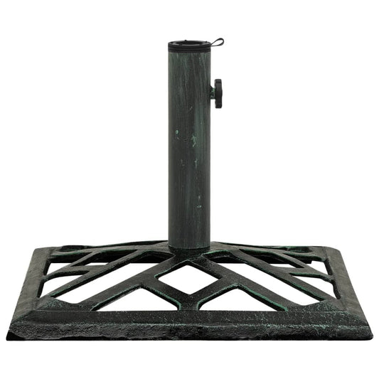 vidaXL Umbrella Base Green 44x44x31 cm Cast Iron
