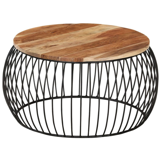 vidaXL Coffee Table Ì÷68 cm Solid Acacia Wood