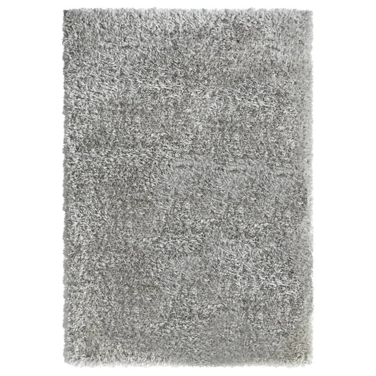 vidaXL High Pile Shaggy Rug Grey 160x230 cm 50 mm