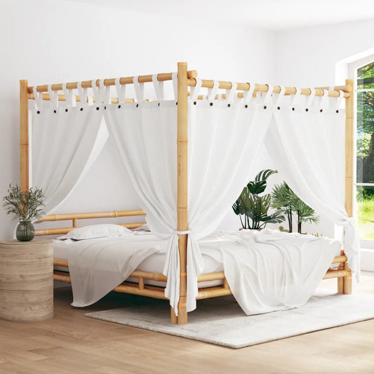 vidaXL Canopy Bed 200x200 cm Bamboo