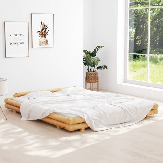 vidaXL Bed Frame Bamboo 180x200 cm 6FT Super King