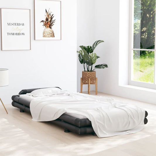 vidaXL Bed Frame Dark Brown Bamboo 90x200 cm
