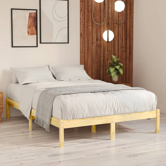 vidaXL Bed Frame Solid Wood Pine 160x200 cm