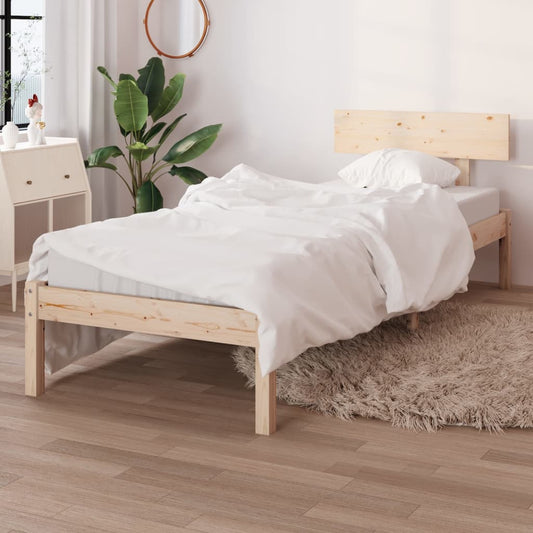 vidaXL Bed Frame Solid Wood Pine 90x200 cm