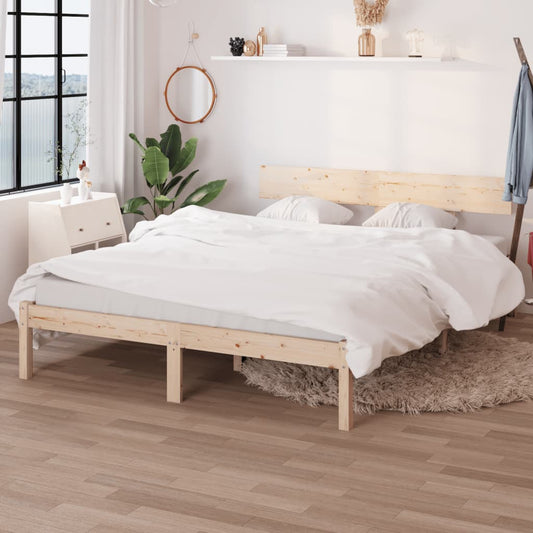 vidaXL Bed Frame Solid Wood Pine 160x200 cm