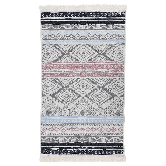 vidaXL Rug Pink and Aqua 120x180 cm Cotton