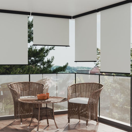 vidaXL Balcony Side Awning 122x250 cm Cream