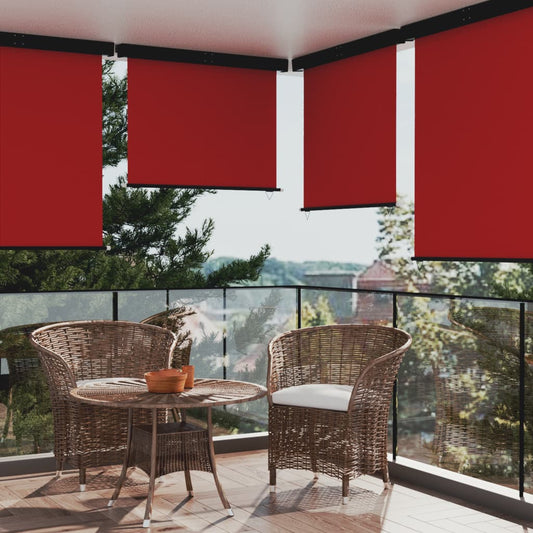 vidaXL Balcony Side Awning 145x250 cm Red
