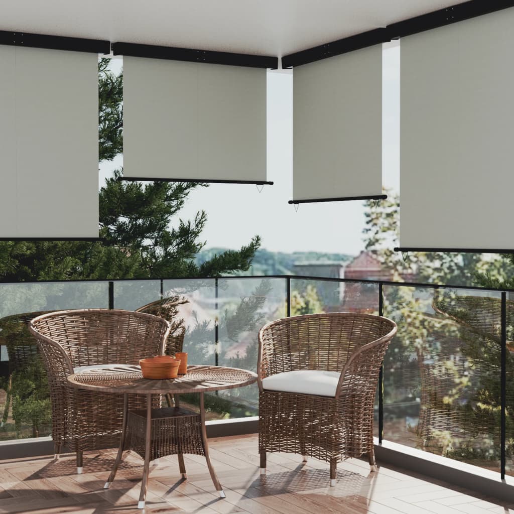 vidaXL Balcony Side Awning 145x250 cm Grey