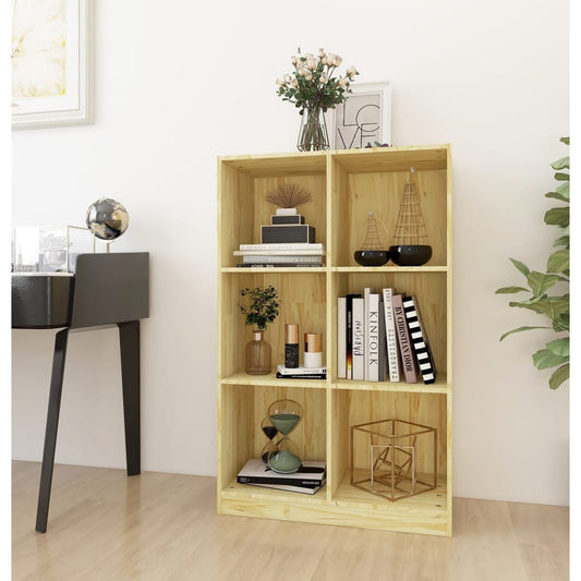 vidaXL Book Cabinet 70x33x110 cm Solid Pinewood