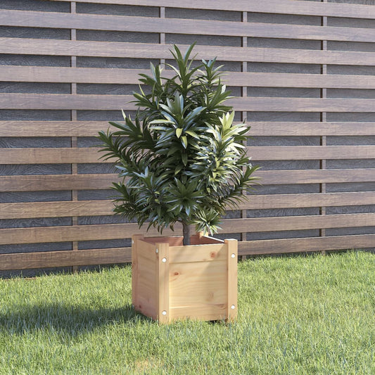 vidaXL Garden Planter 31x31x31 cm Solid Pinewood