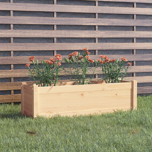 vidaXL Garden Planter 100x31x31 cm Solid Pinewood