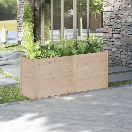vidaXL Garden Planter 150x50x70 cm Solid Pinewood
