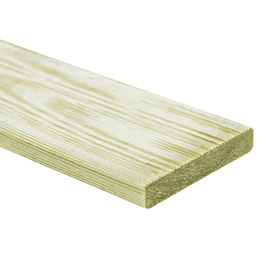 vidaXL 12 pcs Decking Boards 1.44 må_ 1m Impregnated Pinewood
