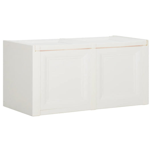 vidaXL Cushion Box Angora White 86x40x42 cm 85 L