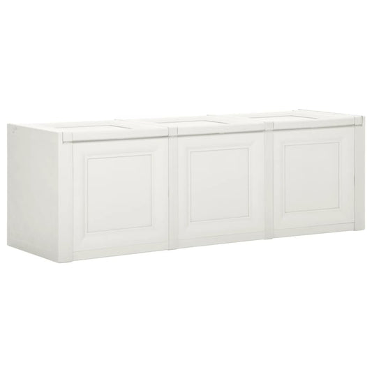 vidaXL Cushion Box Angora White 125x40x42 cm 130 L
