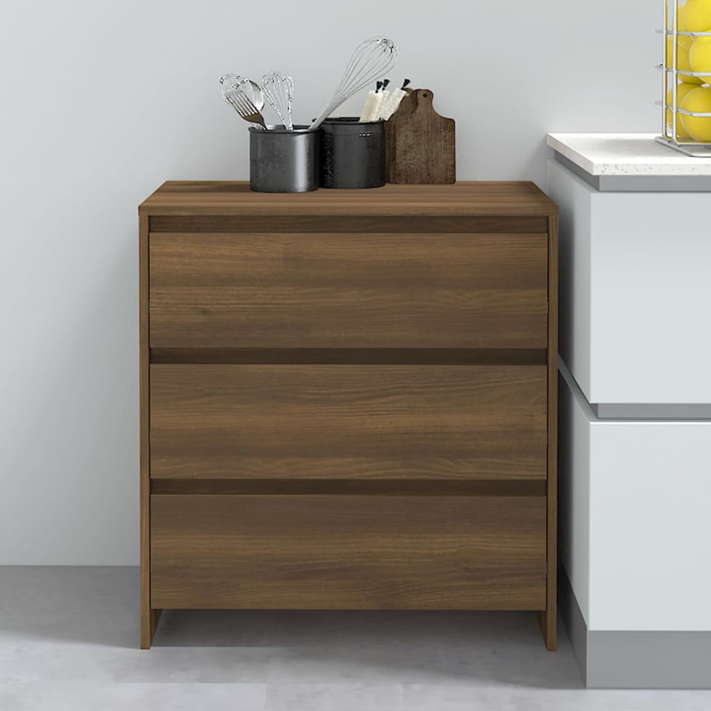 vidaXL Sideboard Brown Oak 70x41x75 cm Engineered Wood