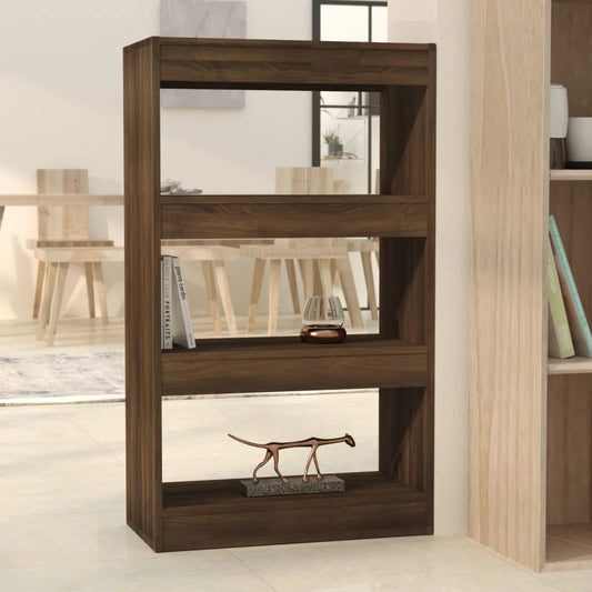 vidaXL Book Cabinet/Room Divider Brown Oak 60x30x103 cm Engineered Wood