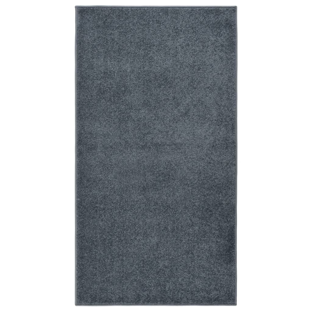 vidaXL Rug Short Pile 80x150 cm Anthracite