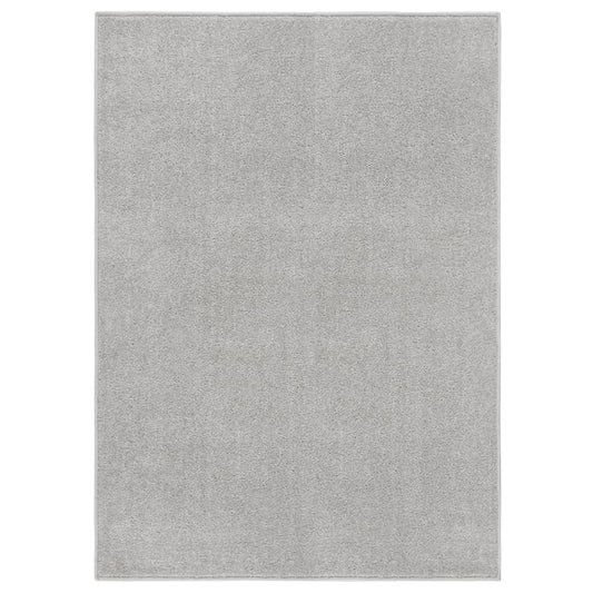 vidaXL Rug Short Pile 140x200 cm Light Grey