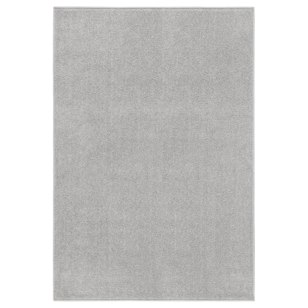 vidaXL Rug Short Pile 200x290 cm Light Grey