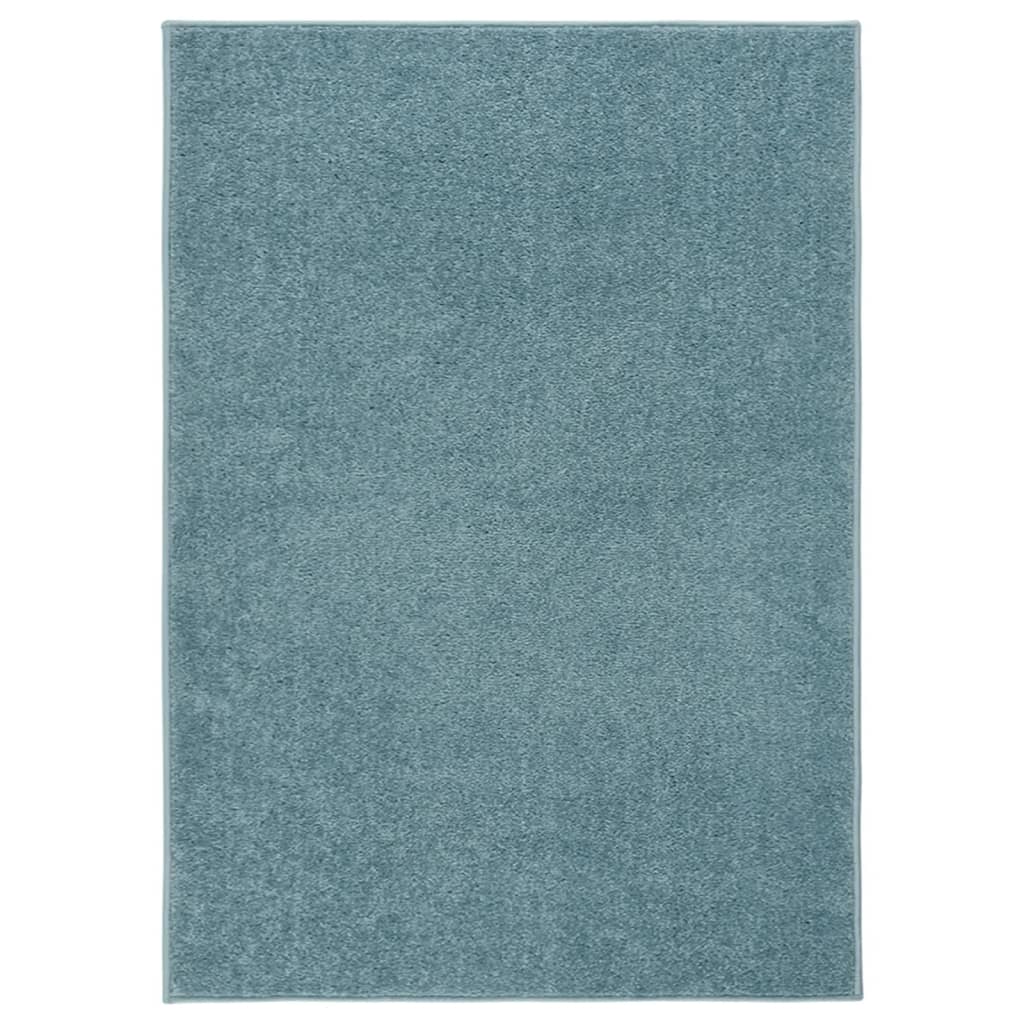 vidaXL Rug Short Pile 140x200 cm Blue