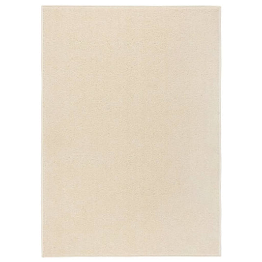 vidaXL Rug Short Pile 140x200 cm Cream