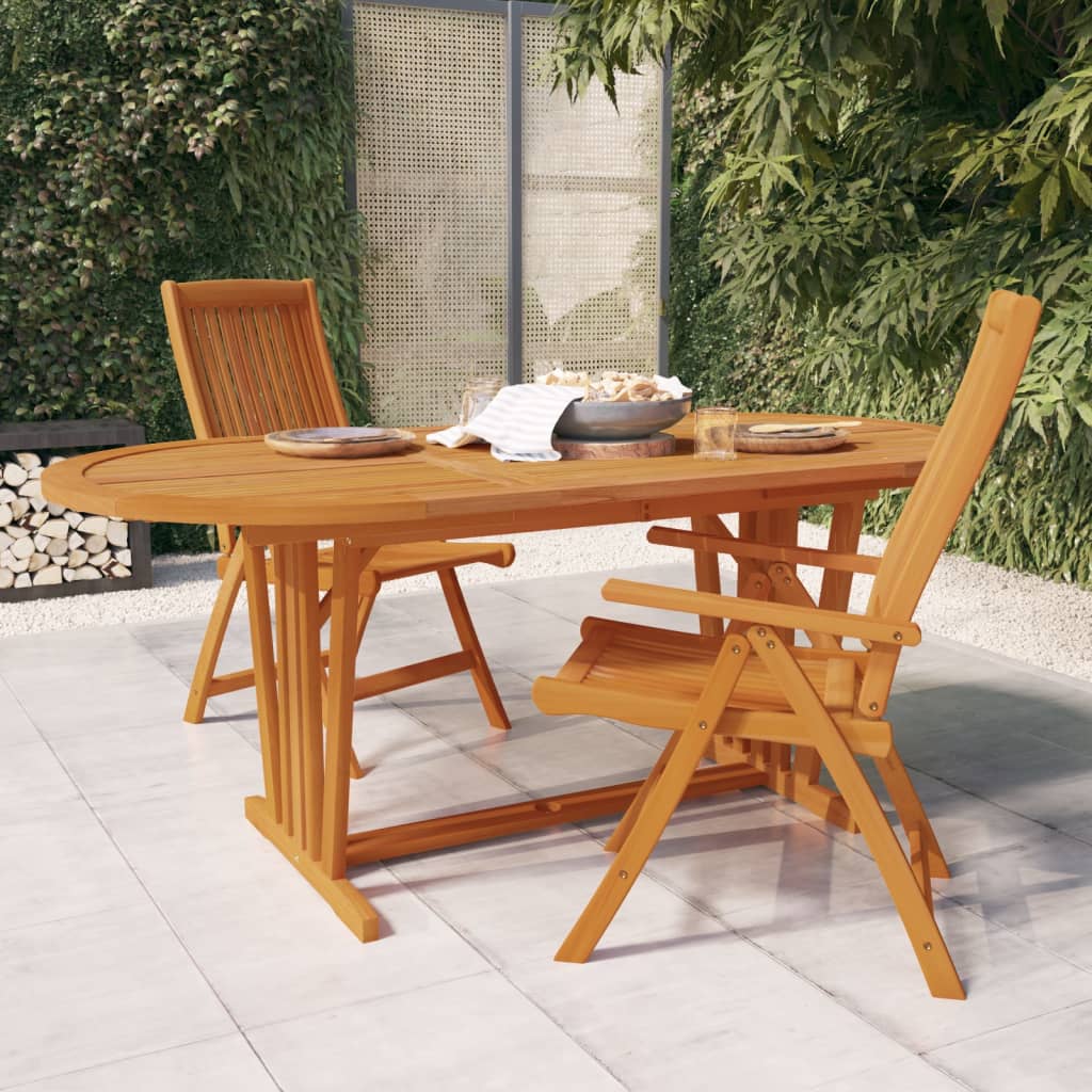 vidaXL Garden Table 200x100x75 cm Solid Wood Eucalyptus