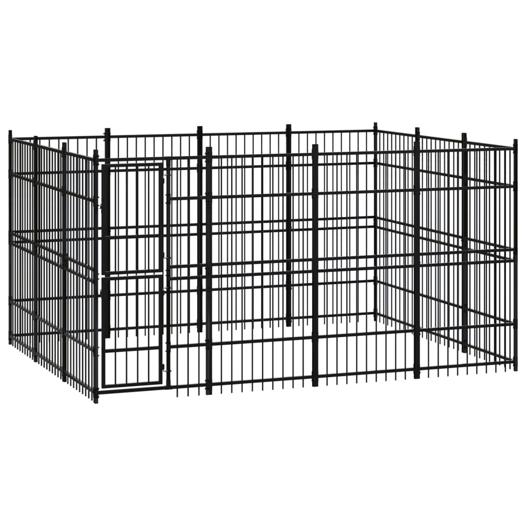 vidaXL Outdoor Dog Kennel Steel 11.06 må_