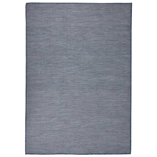 vidaXL Outdoor Flatweave Rug 160x230 cm Blue