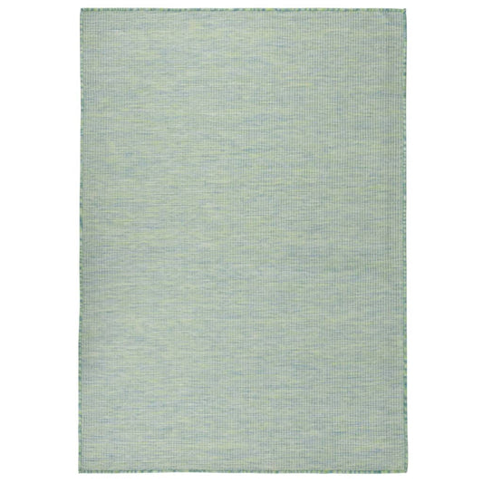 vidaXL Outdoor Flatweave Rug 200x280 cm Turquoise