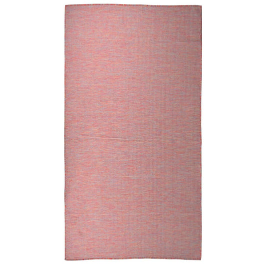 vidaXL Outdoor Flatweave Rug 80x150 cm Red