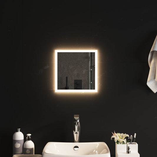 vidaXL LED Bathroom Mirror 30x30 cm