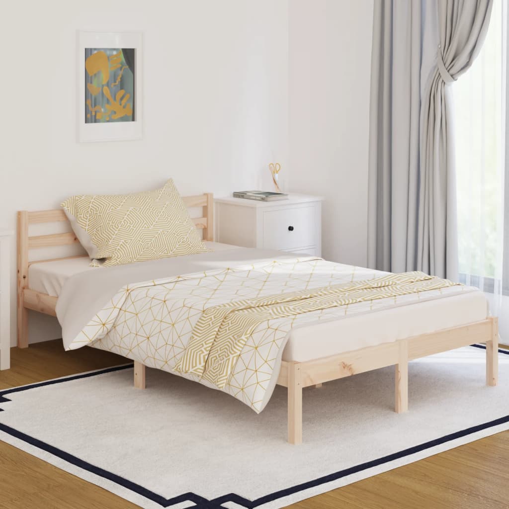 vidaXL Day Bed Solid Wood Pine 120x200 cm
