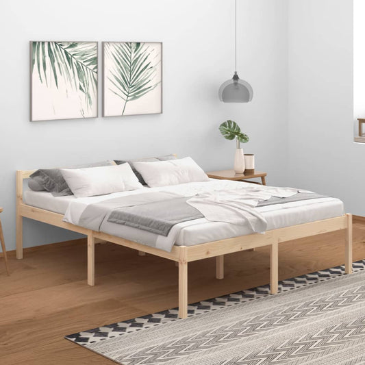 vidaXL Bed Frame 160x200 cm Solid Wood Pine