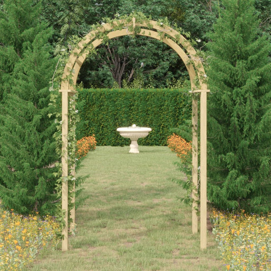 vidaXL Arch 141x97x243 cm Impregnated Solid Wood Pine