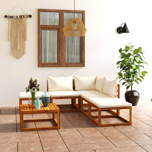 vidaXL 6 Piece Garden Lounge Set with Cushions Solid Wood Acacia (UK/IE/FI/NO only)