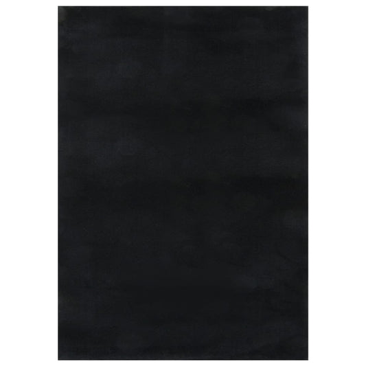 vidaXL Washable Rug Soft Shaggy 120x170 cm Anti Slip Black