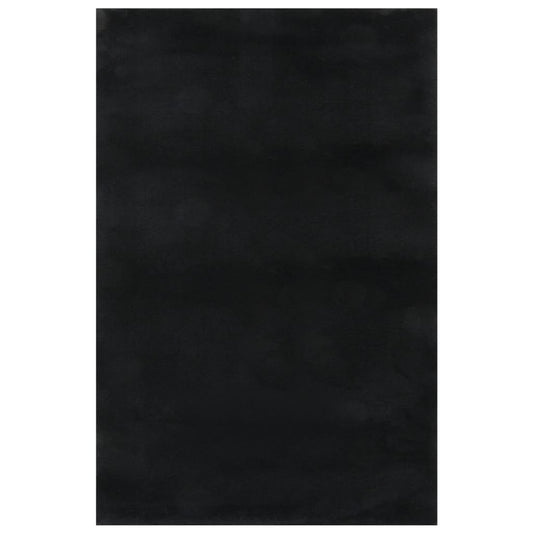 vidaXL Washable Rug Soft Shaggy 200x290 cm Anti Slip Black