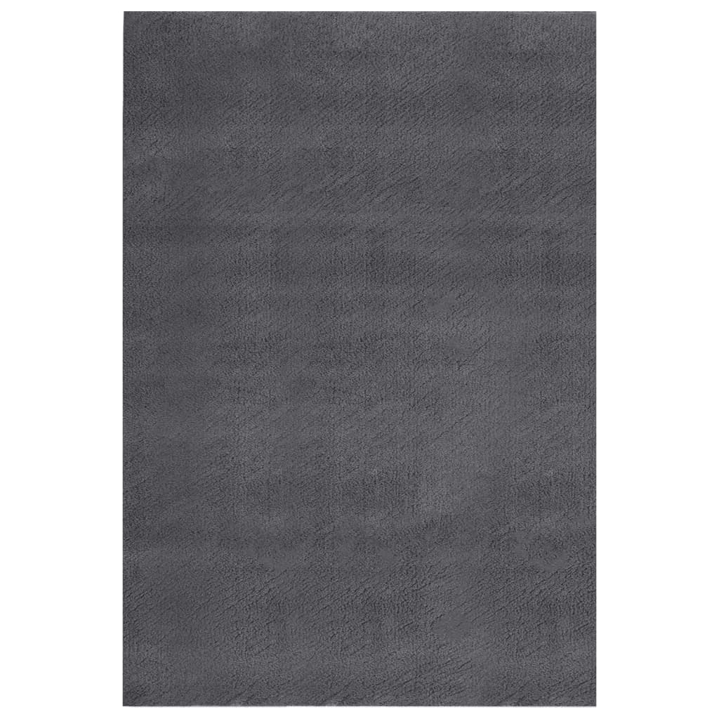 vidaXL Washable Rug Soft Shaggy 200x290 cm Anti Slip Anthracite