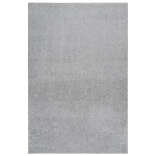 vidaXL Washable Rug Soft Shaggy 200x290 cm Anti Slip Grey